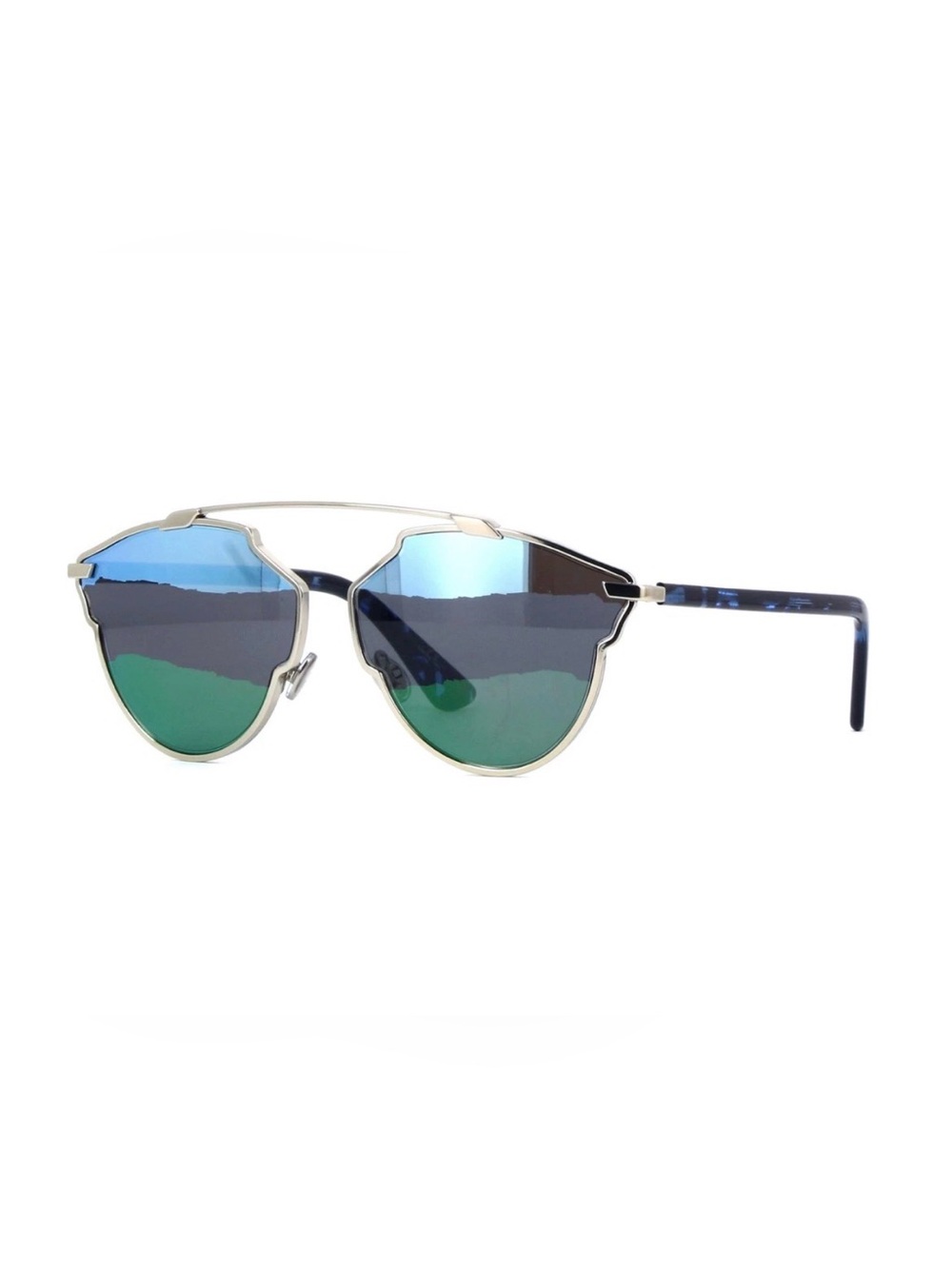 Christian Dior So Real A 3YG9P Sunglasses Blue Mirror Palladium Pre-Owned